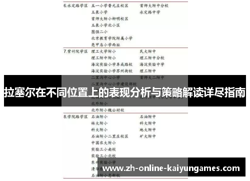 拉塞尔在不同位置上的表现分析与策略解读详尽指南